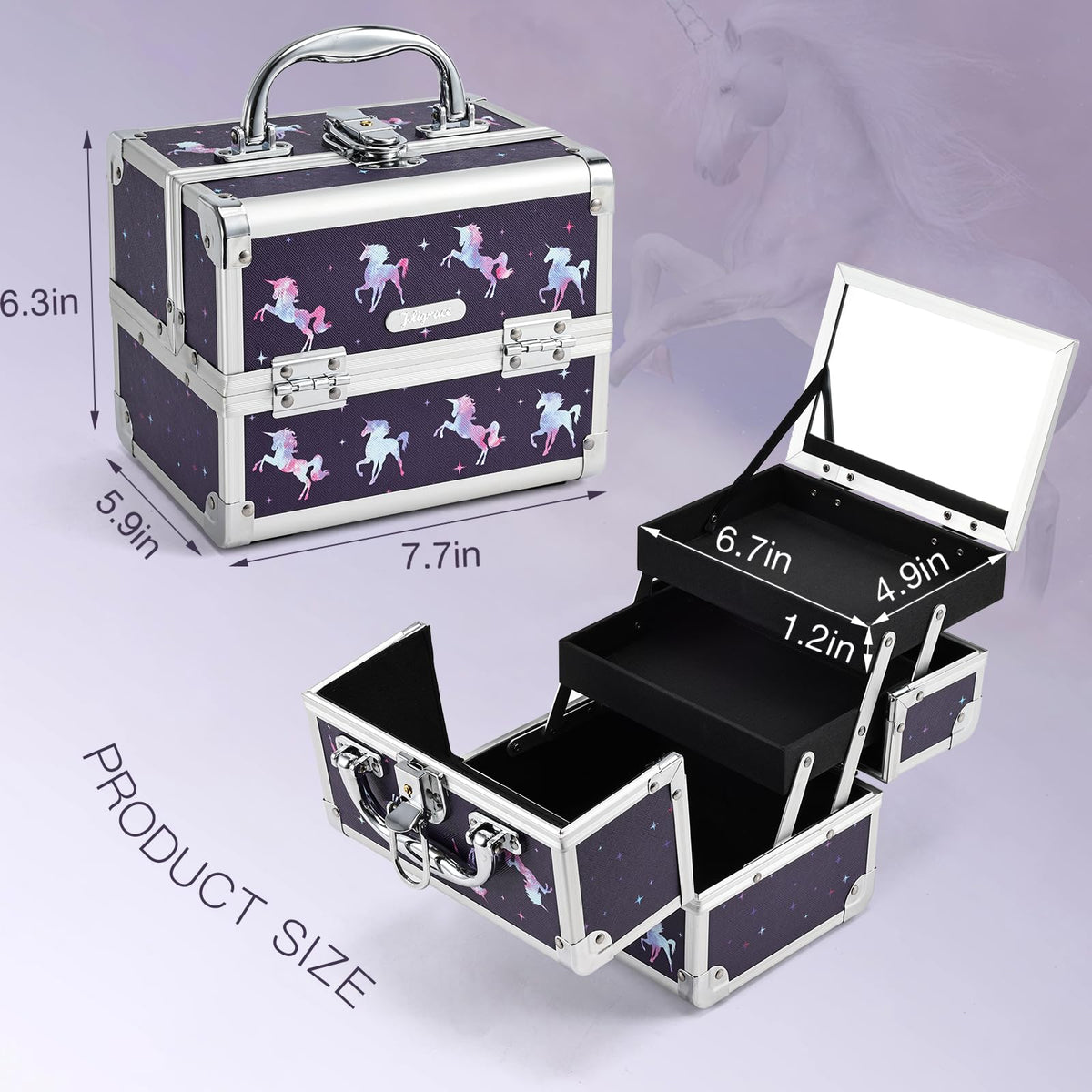 Joligrace multi-functional design doubles as a cosmetic case and organizer.
