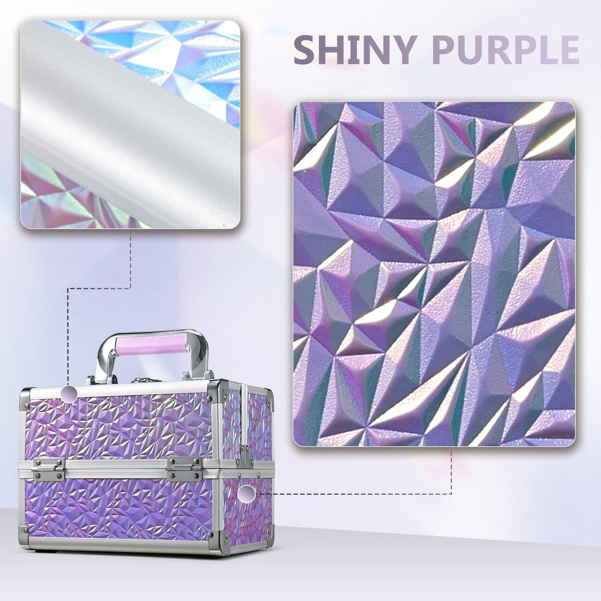Joligrace portable makeup organizer ideal for travel or shared spaces.