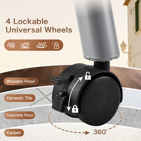 Joligrace rounded desktop surface supports comfortable client access.