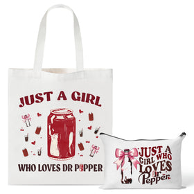 Jollaroo Drinks Lovers tote bag for daily shopping with durable canvas.