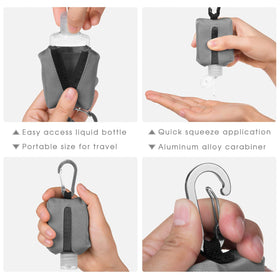 Jollsung travel essentials in use, compact carry for toiletries and liquids.