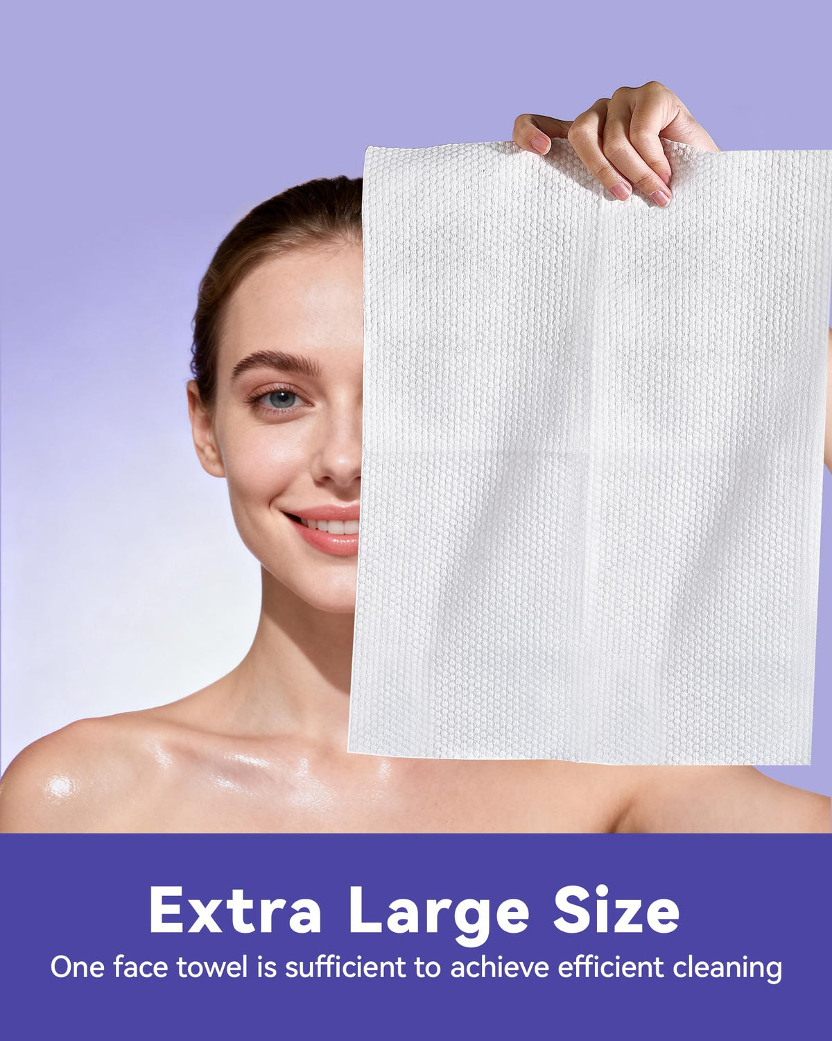 Jolly Care towels with absorbent surface for quick drying.