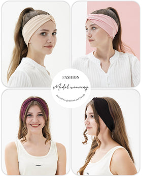 Jollybows classic tie design headband adds elegance with practicality.