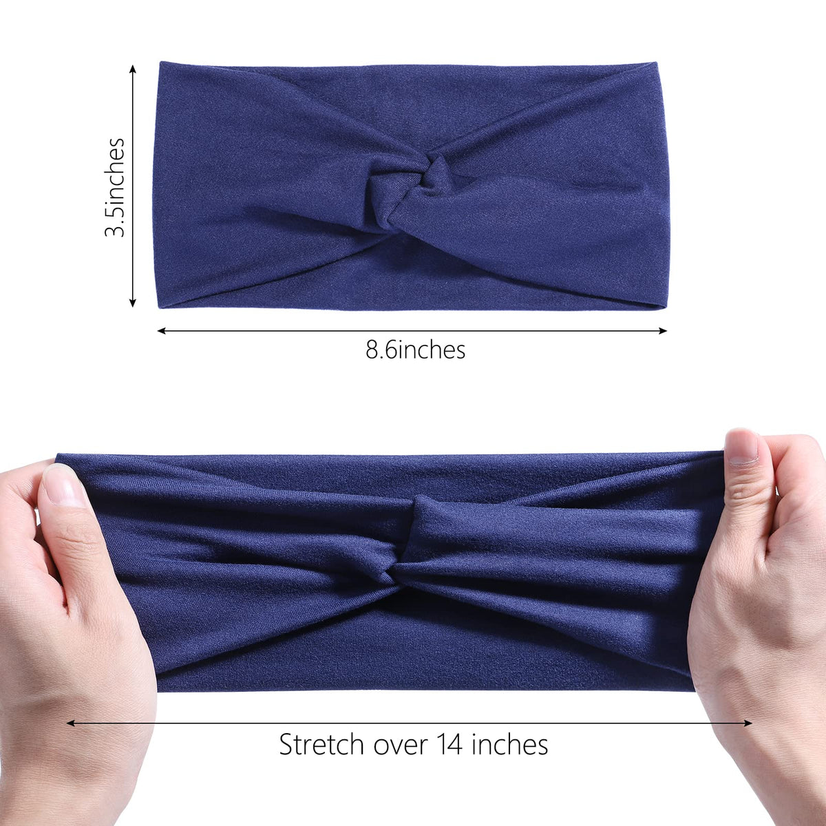 Jollybows soft nylon headband is breathable for daily wear and sweaty sessions.