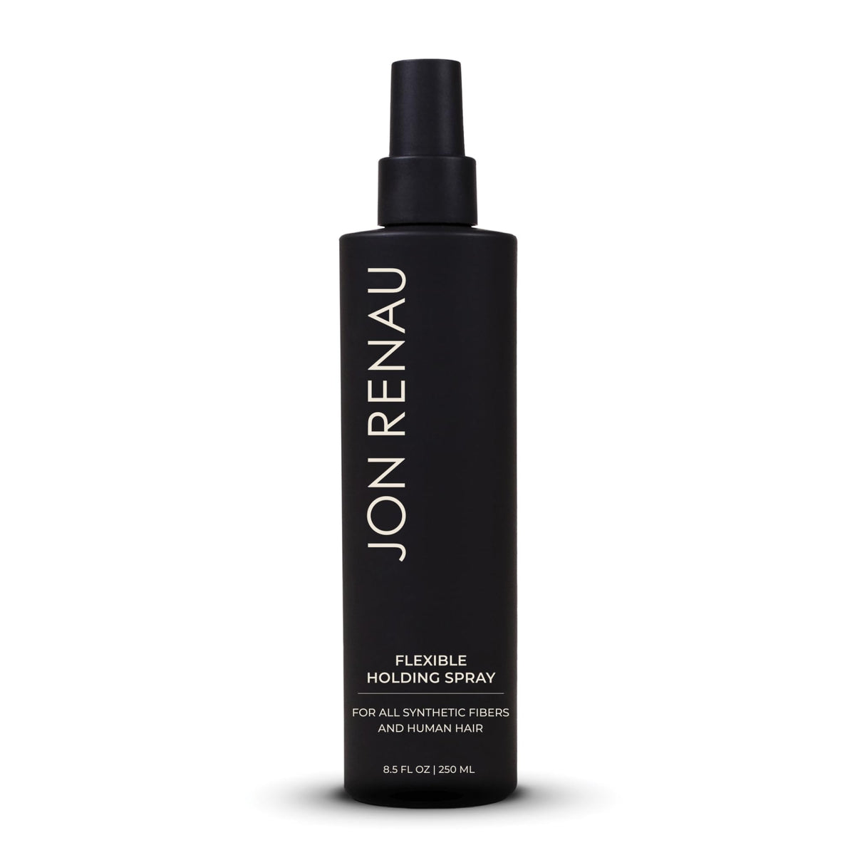 Jon Renau Flexible Holding Spray bottle shows 8.5 oz for brushable hold and shine.