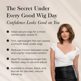 Jon Renau Stay Put Wig Grip Band blonde and brown options blend with most wig colors.