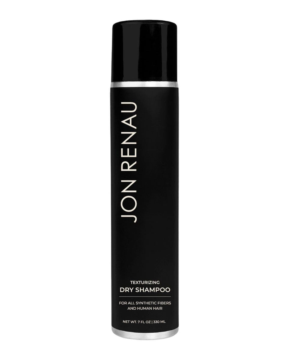 Jon Renau texturizing dry shampoo bottle front shows oil control for wigs.
