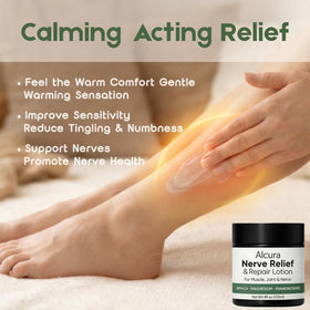 JONKEYPENY Alcura Relief Cream ingredients close-up.