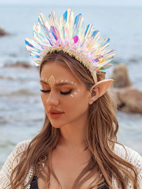 JONKY birthday crown with adjustable lights allows personalized glow at celebrations.