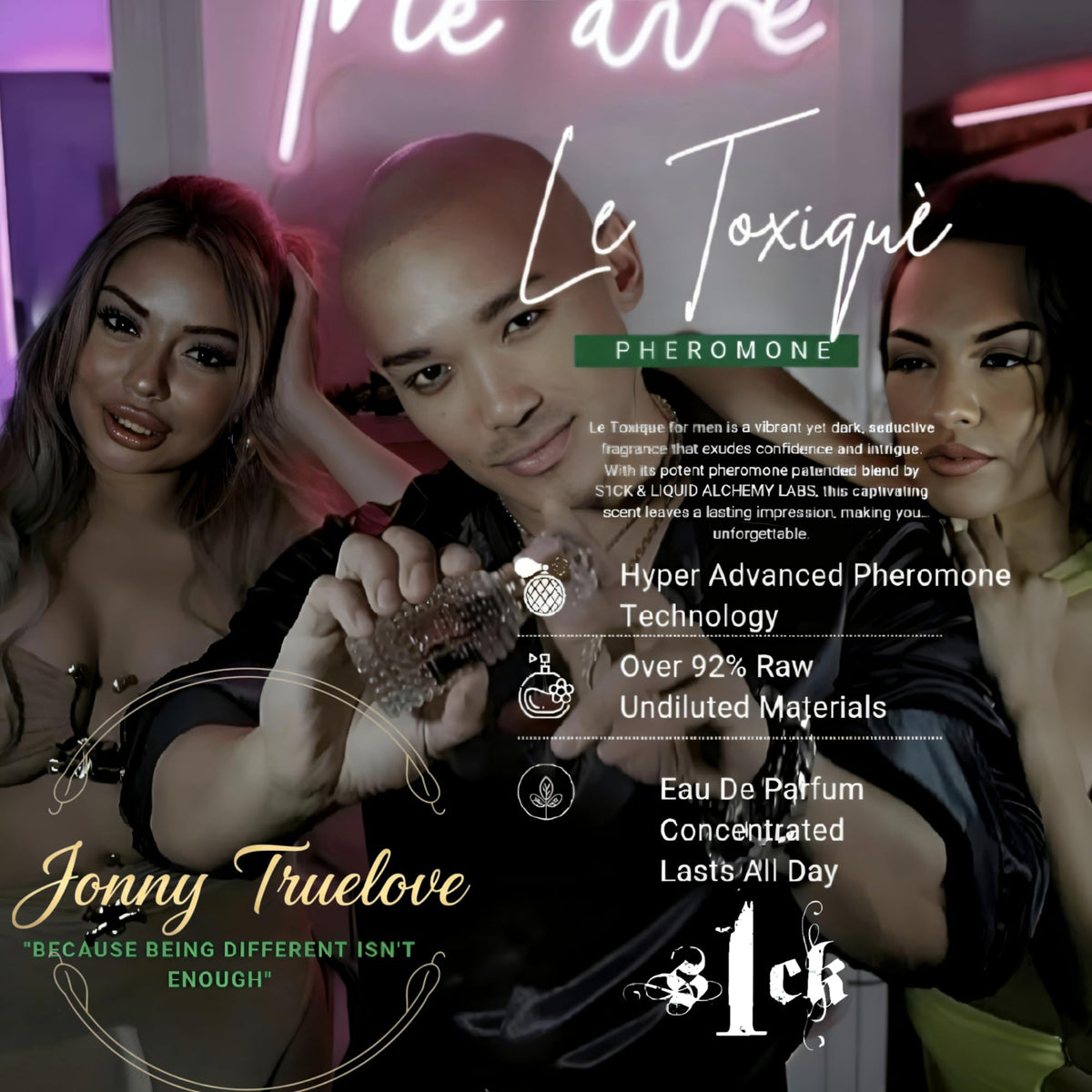 Jonny Truelove S1CK Le Toxique packaging front with bold branding
