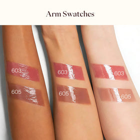 Joocyee Glazed Gloss worn alone for a fresh glossy tint on lips.