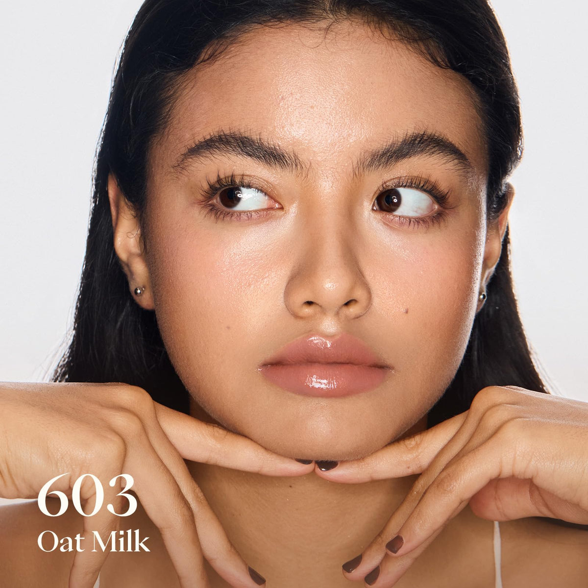 Joocyee Glazed Gloss 603 Oat Milk packaging and branding close-up.