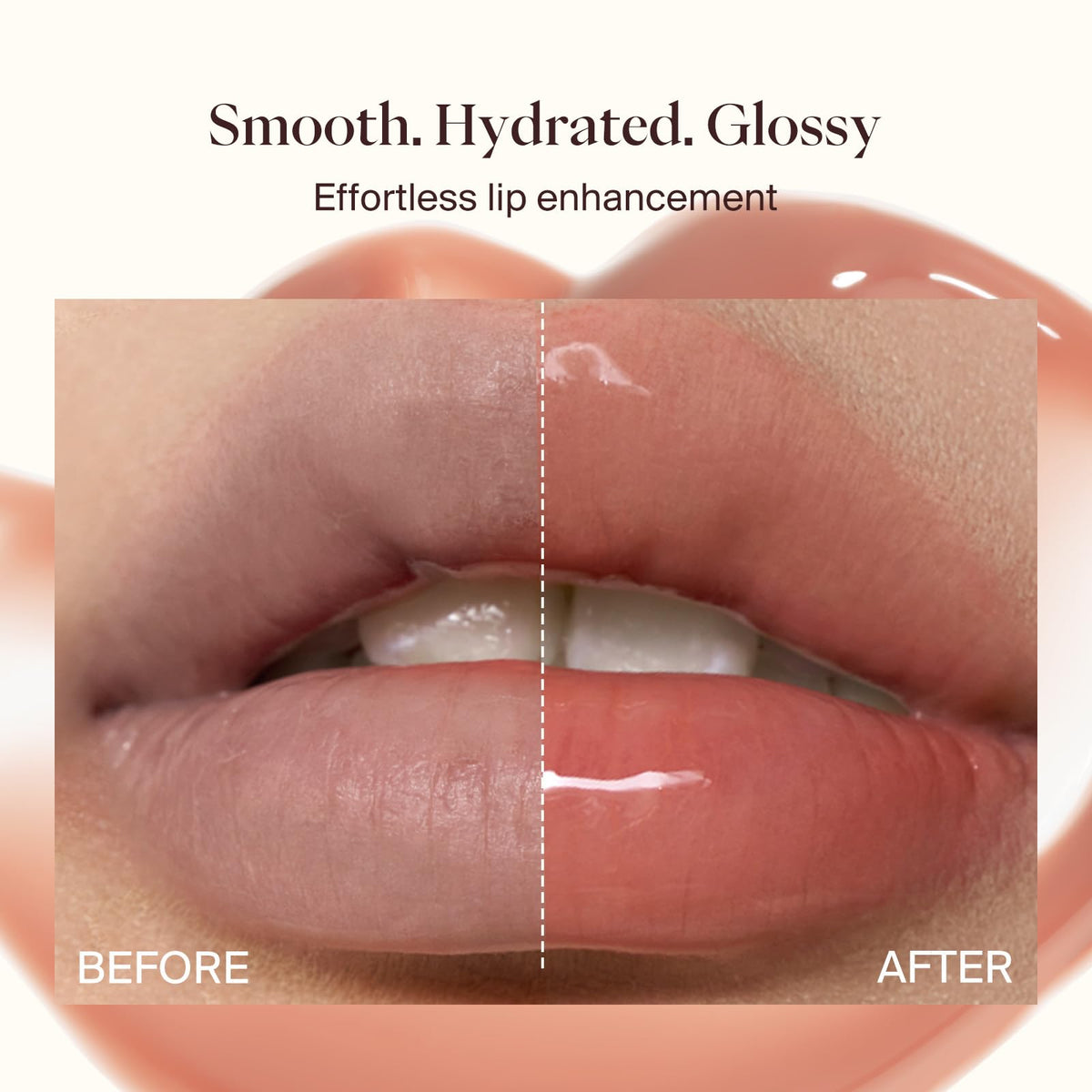 Joocyee Glazed Gloss close-up texture shows smooth, non-sticky finish.