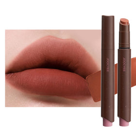 Joocyee Velvet Rouge close-up shows rich pigment and matte finish.
