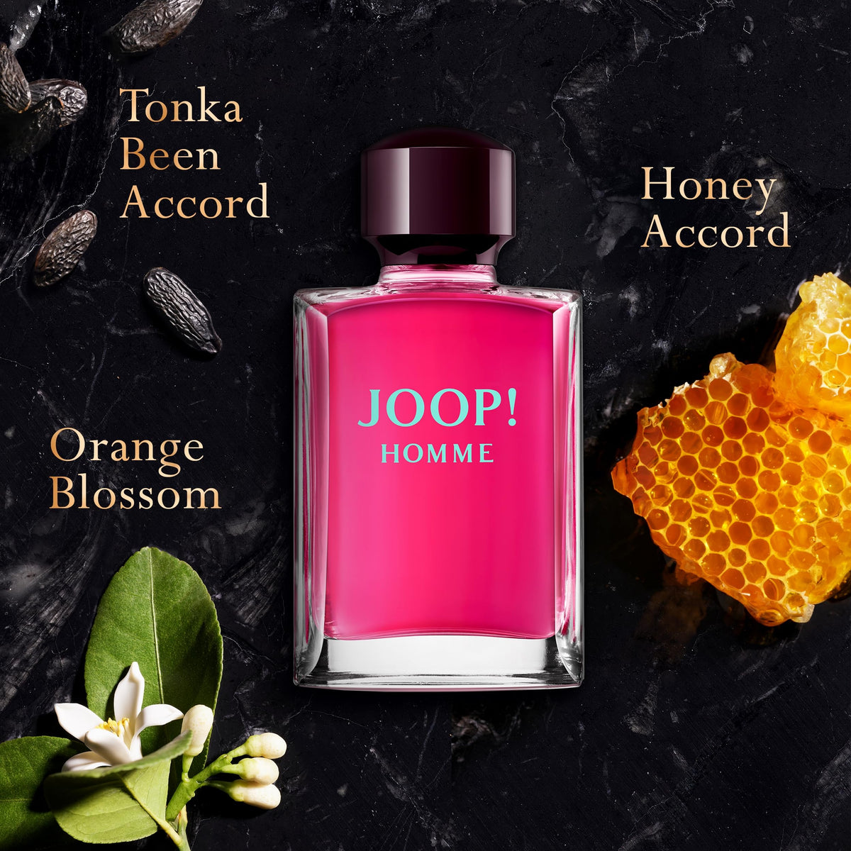 JOOP! Homme heart notes reveal cinnamon spice for a magnetic middle