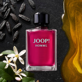 JOOP! Homme top notes feature orange blossom and bergamot for an energetic opening