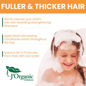 J' Organic Solutions Strengthening Conditioner label closeup showing vitamins for healthy growth.