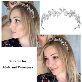 Close-up of cubic zirconia stones on Jorsnovs tiara