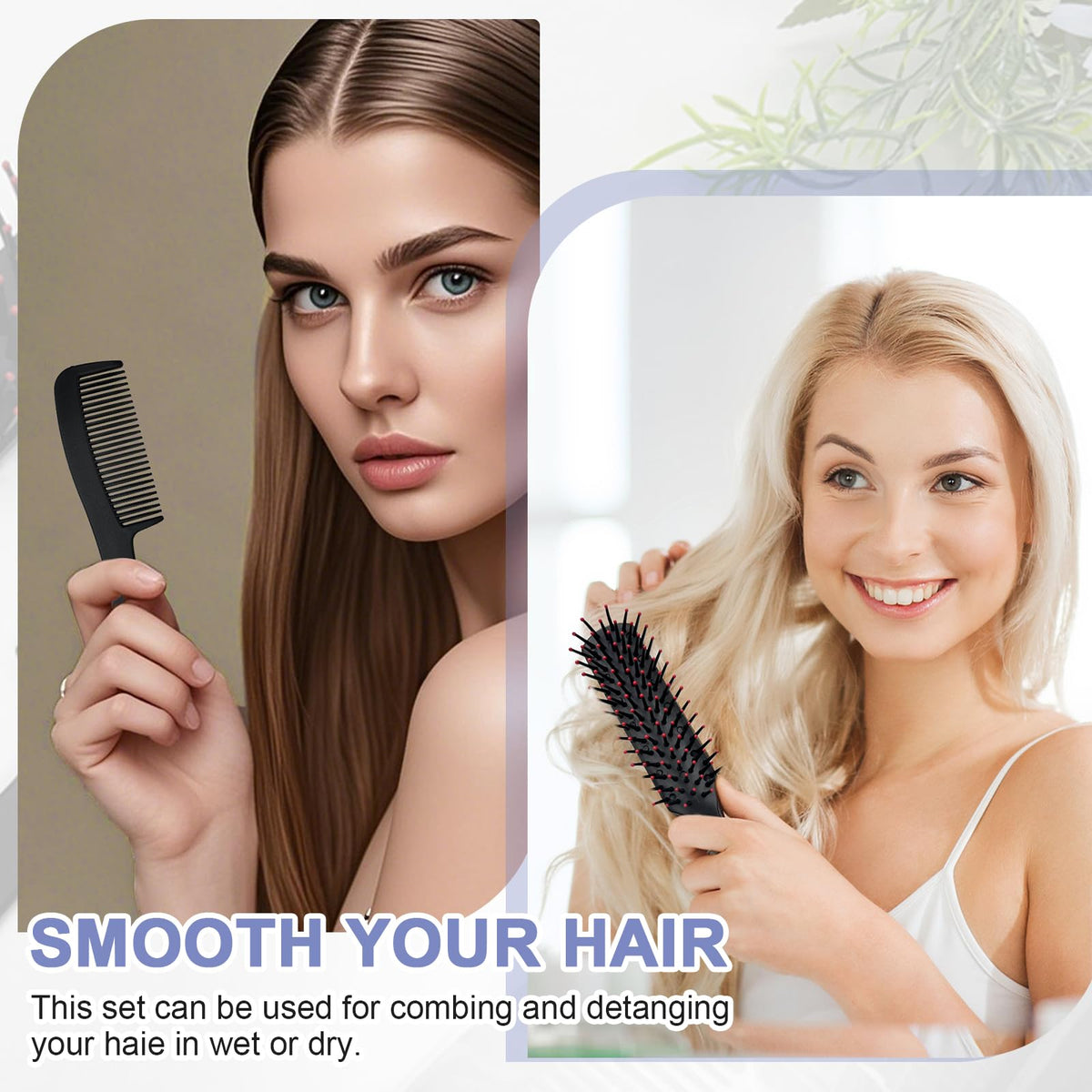 JoseHana travel-size hairbrush 19 cm for on the go styling.