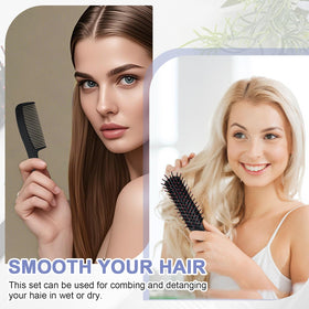 JoseHana travel-size hairbrush 19 cm for on the go styling.