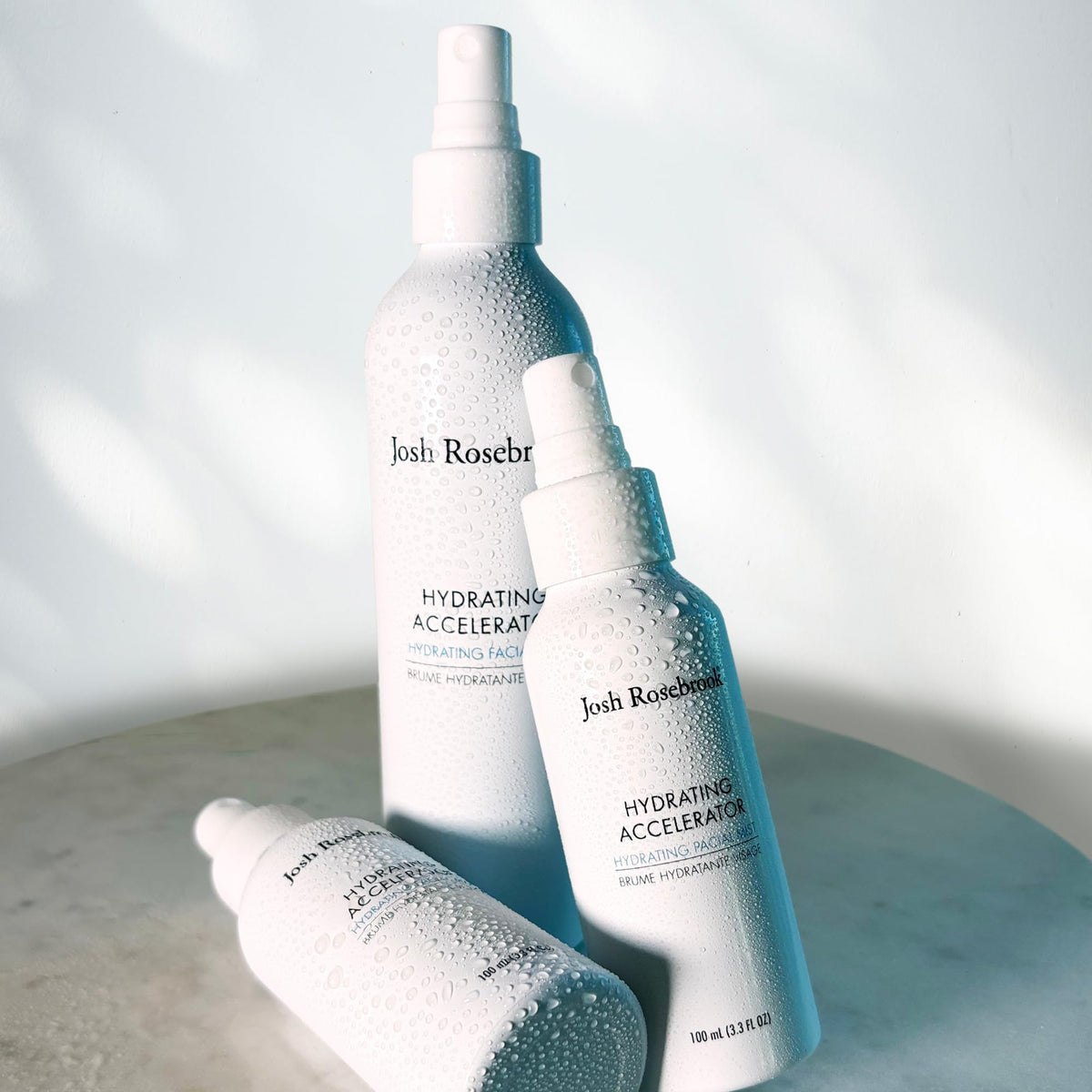 Josh Rosebrook Hydrating Accelerator Aloe base highlights soothing hydration.