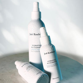 Josh Rosebrook Hydrating Accelerator Aloe base highlights soothing hydration.