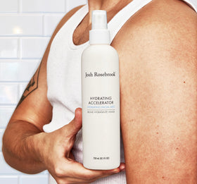 Mist on skin demonstrates lightweight hydration and cooling feel.
