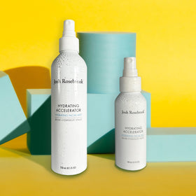 Josh Rosebrook Hydrating Accelerator packaging label emphasizes clean, natural formulation.