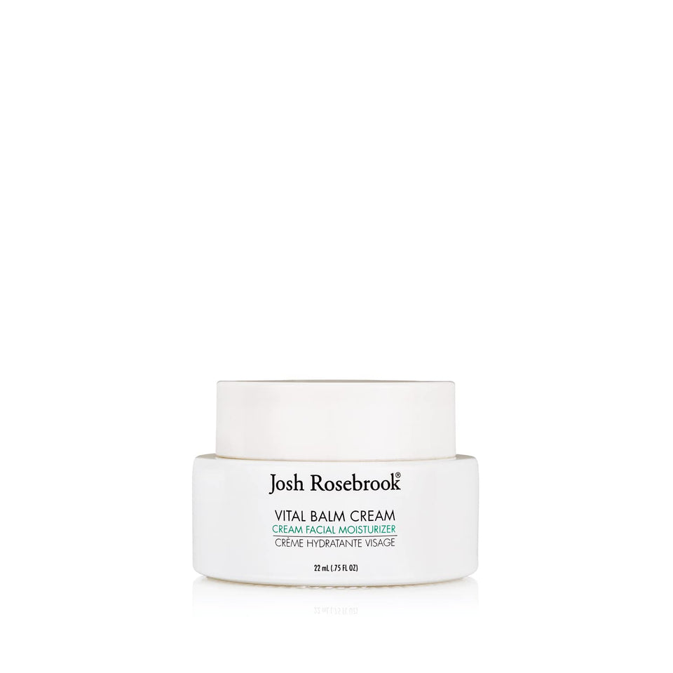 Josh Rosebrook Vital Balm Cream pack shot highlights premium packaging and skin-nourishing formula.