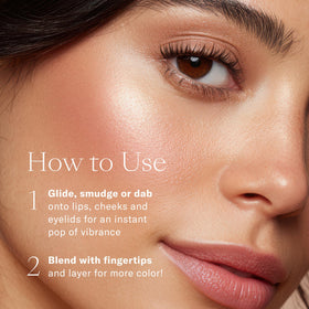 Josie Maran stick blends easily for buildable facial color.