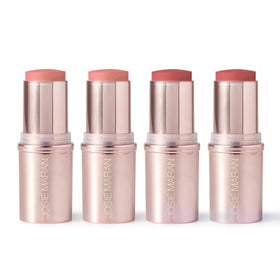 Josie Maran Blushing Argan multi-use stick for creamy lip color with hydration.