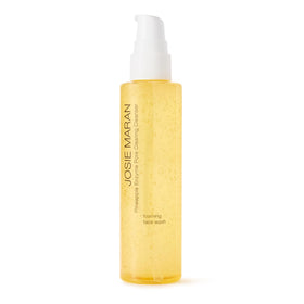 Josie Maran Pineapple Enzyme Foaming Cleanser bottle for gentle cleansing and brightening skin