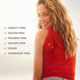 Josie Maran Pineapple Enzyme Foaming Cleanser packaging highlighting clean beauty messaging