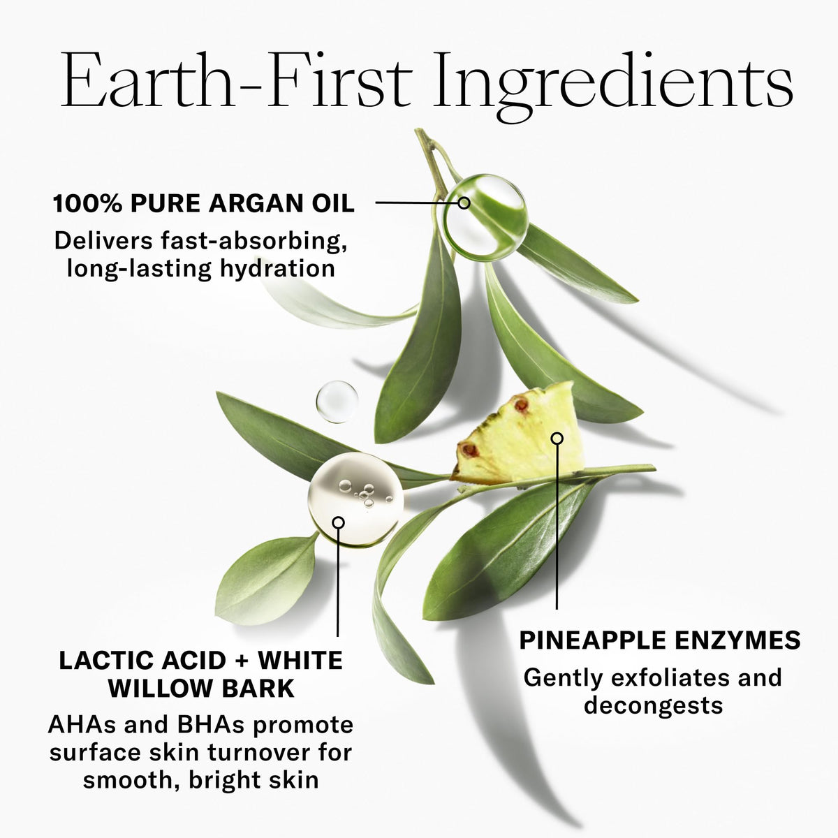 Josie Maran Pineapple Enzyme Foaming Cleanser pump close-up for easy dispensing