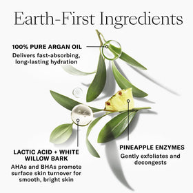Josie Maran Pineapple Enzyme Foaming Cleanser pump close-up for easy dispensing