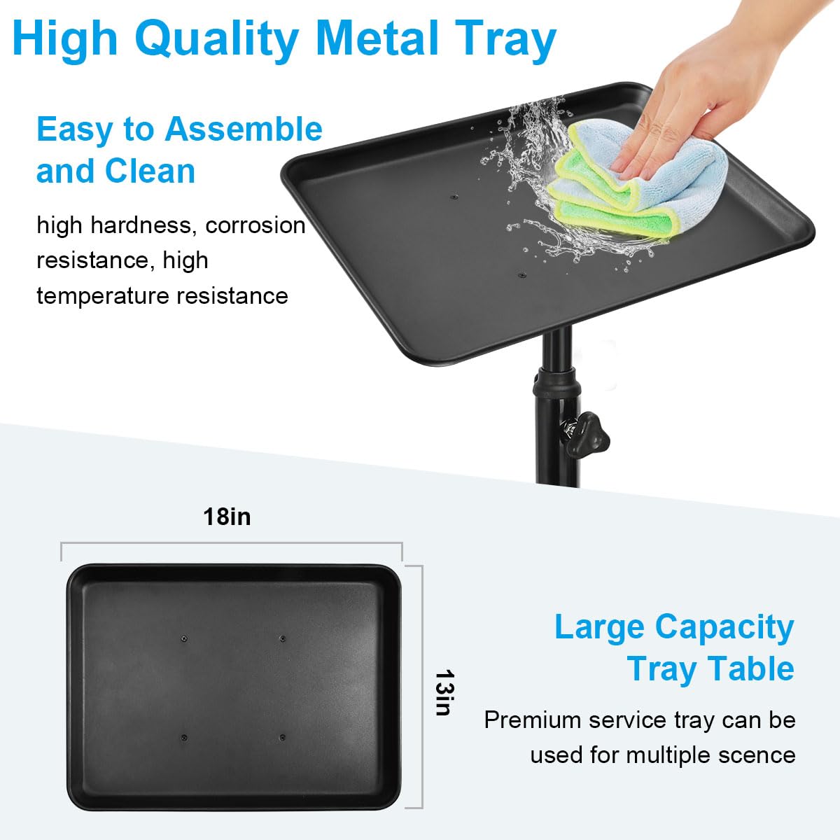 JOSTZHXIN height-adjustable salon tray adapts to your work height.