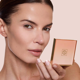 Jouer Soft Focus Brightening Powder brush-application highlights quick blend for an illuminated finish