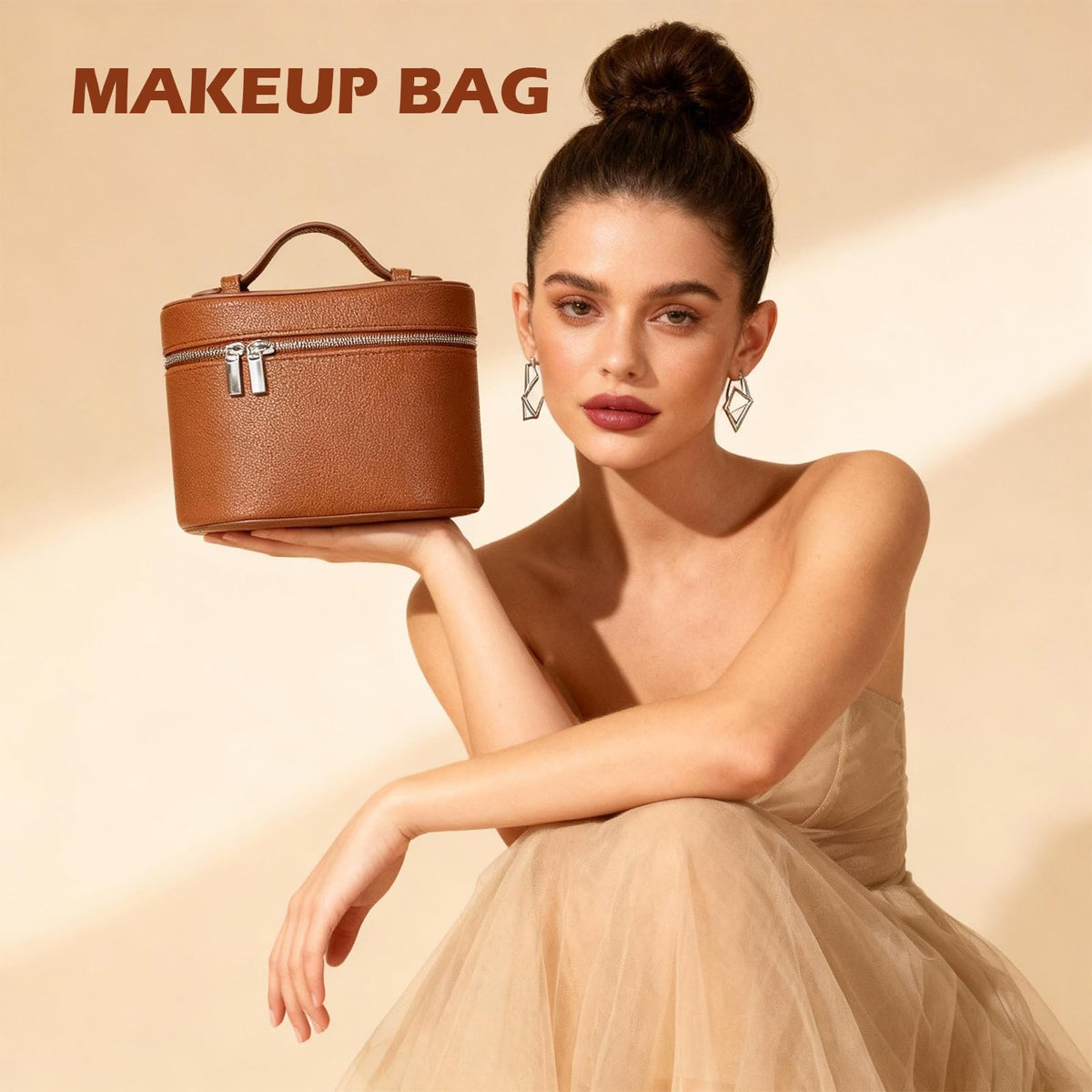 JOVOLIFE case functions as a compact travel organizer for cosmetics and more
