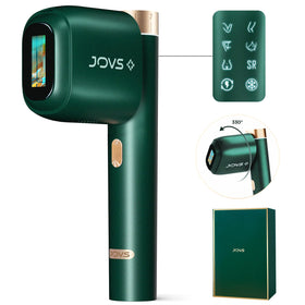 JOVS laser removal device showing sapphire ice cooling for painless sessions.