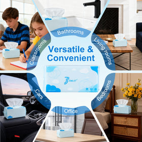 JOWLOT travel-friendly towels for on-the-go personal care and cleaning.