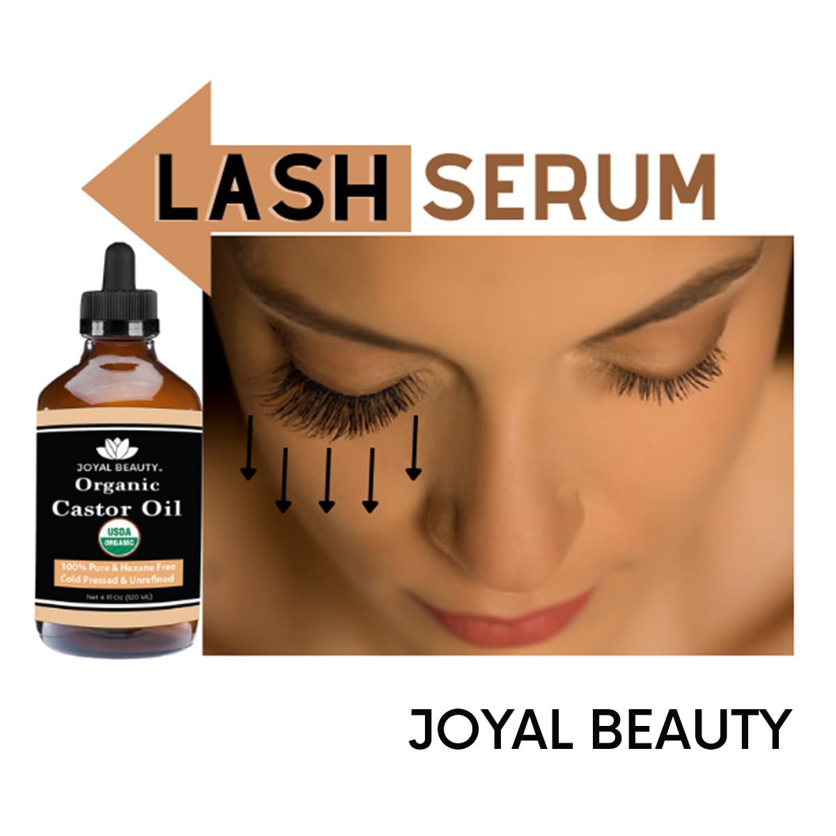 JOYAL BEAUTY USDA organic label emphasizes certified quality and clean processing.