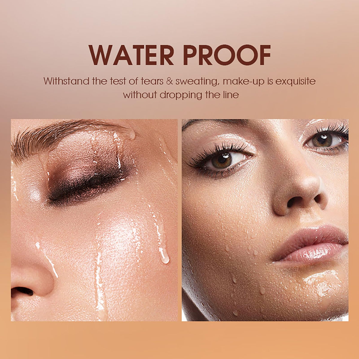 Joyeee palette applied to cheek to demonstrate contour for natural dimension.