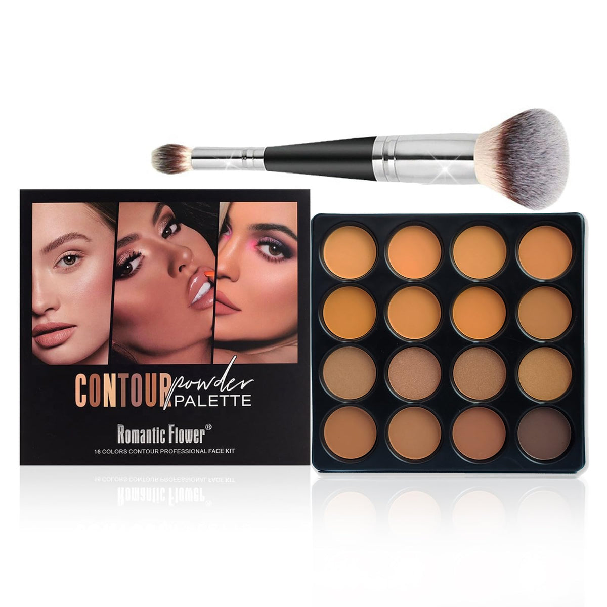 Joyeee all-in-one palette open case showcasing versatility for looks.