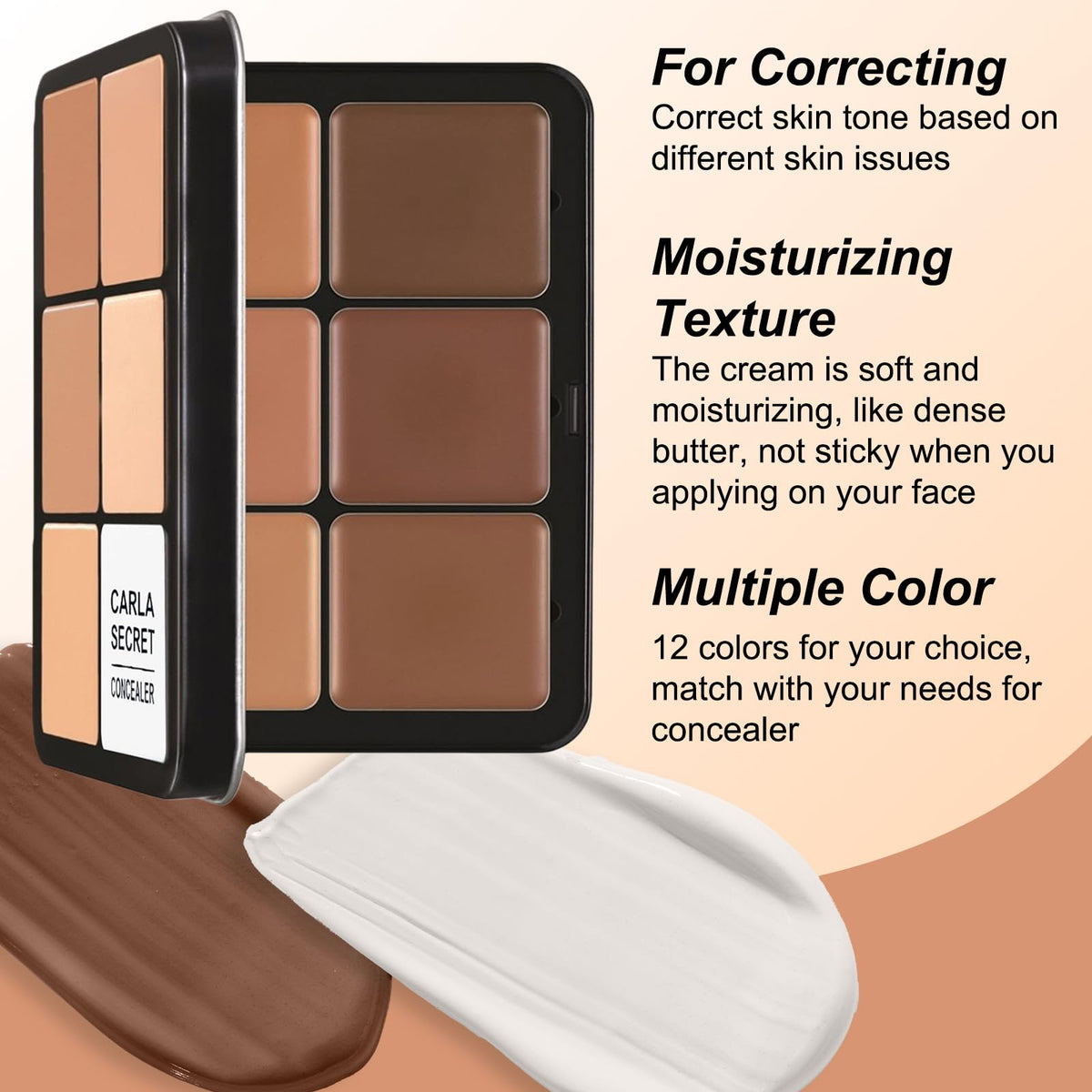 Joyeee moisturizing concealer texture delivers smooth, natural-looking coverage.