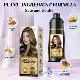 Joyful Young deposit shampoo lather creates even coverage across grays.