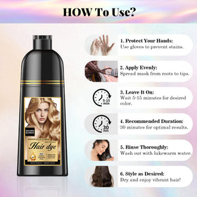 Joyful Young Golden Blonde Shampoo gray blend shows warm tones blending silver strands beautifully.