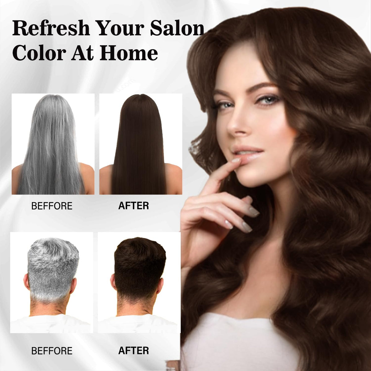 Joyful Young Hair Dye Shampoo lathers gently to cleanse and color.