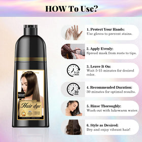 Joyful Young rinse action reveals gradual color development.