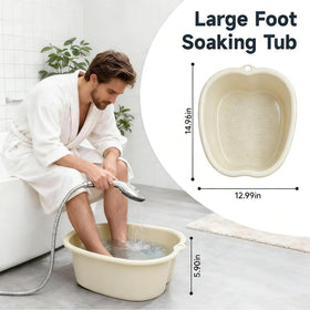 JoyMay foot soaking basin bottom scrub texture for at-home pedicure