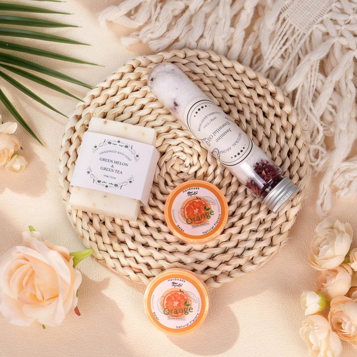 Joyvella tea soap for gentle cleansing and fragrance